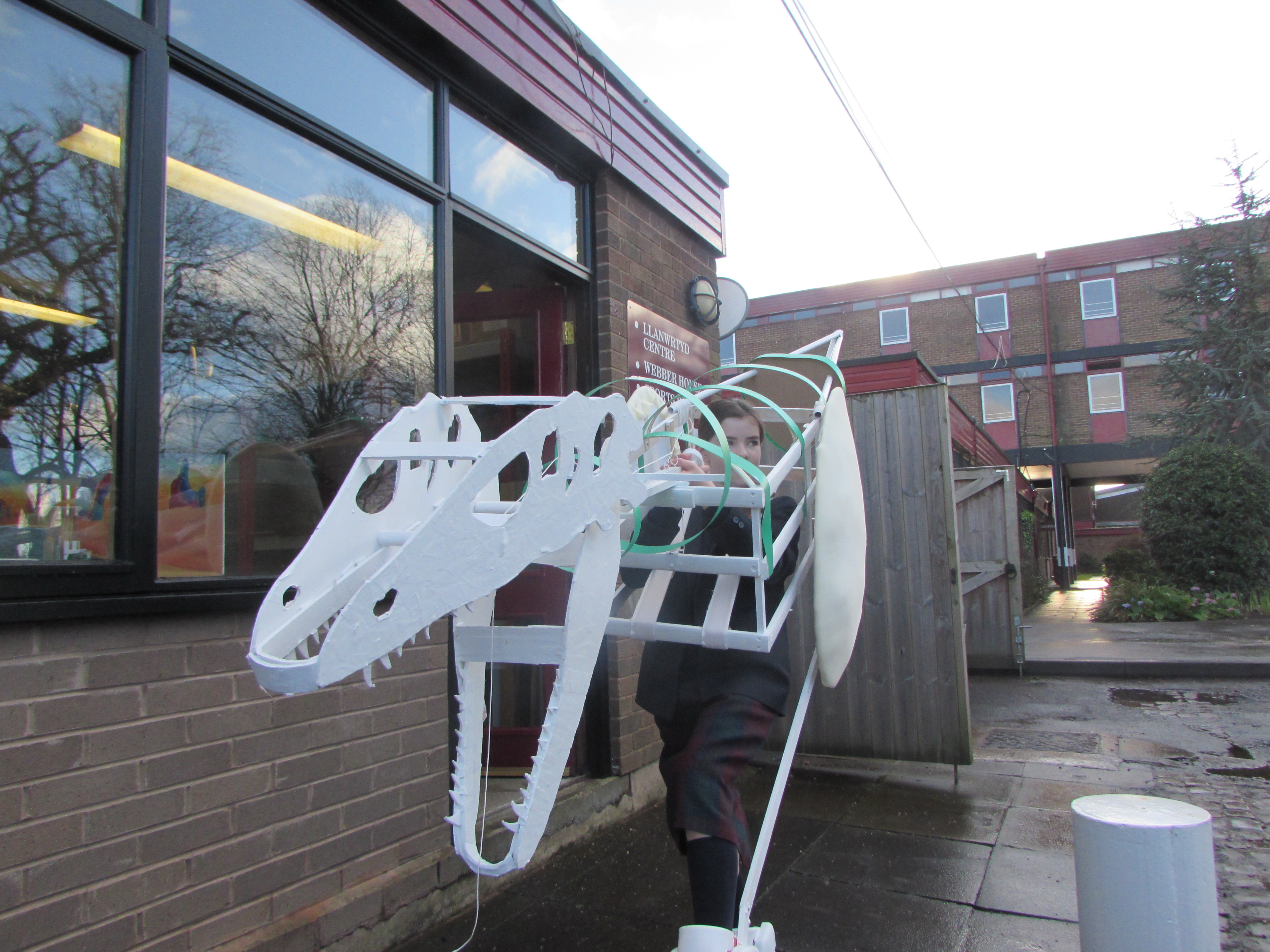 Making the Jabberwocky for the Prep School Production of Alice
